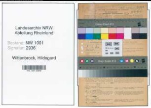Entnazifizierung Hildegard Wittenbrock, geb. 26.02.1920 (Schulhelferin)