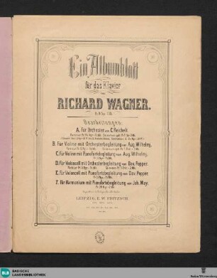 Ein Albumblatt für das Klavier