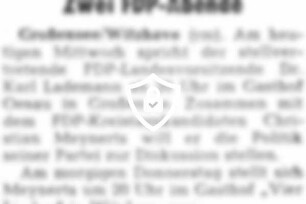 Zwei FDP-Abende