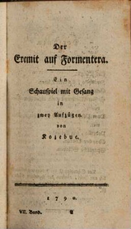Deutsche Schaubühne. 19 = Jg. 2,Bd. 7. 1790