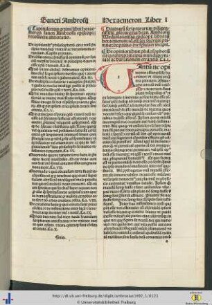 III. Hexaemeron.