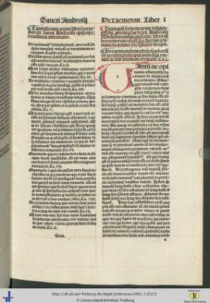 III. Hexaemeron.