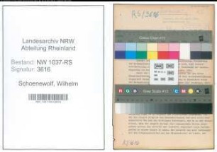 Entnazifizierung Wilhelm Schoenewolf , geb. 18.03.1897 (Studiendirektor)