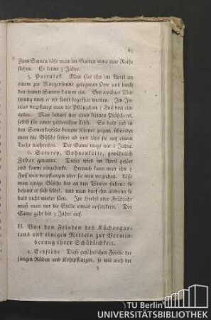 H. Von den Feinden des Küchengartens und einigen Mitteln zur Verminderung ihrer Schädlichkeit.
