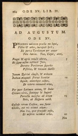 264-267, Ode XV.