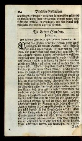 Die Geburt Samsons. Judic. 14.
