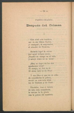 Parte cuarta - Después del crimen