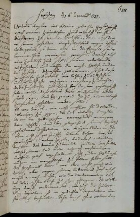 Freytag d 6 decemb 1737