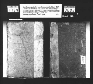 Lager- und Gültbuch über Hohebach, Heßlachshof und Eisenhutsrot (Konzept).