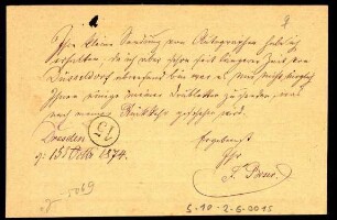 5-10-2-6.0000: Boser, Friedrich, Genremaler; diverse Schreiben ff.: Autographensammlung