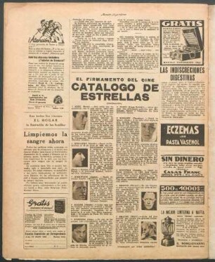 Catálogo de estrellas : El firmamento del cine