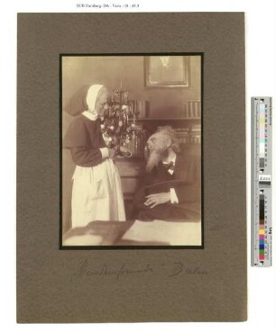 Szene aus dem Theaterstück "Die Menschenfreunde" : Aufführung 1918 in Dresden
