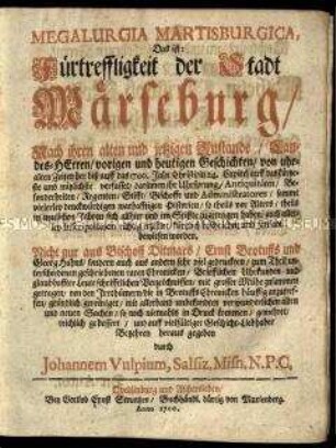 Chronik der Stadt Merseburg