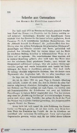 8: Scherbe aus Carnuntum : den Hermes des Praxiteles darstellend