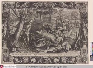 [Die Wildschwein-Jagd; Hunt for wild boar]
