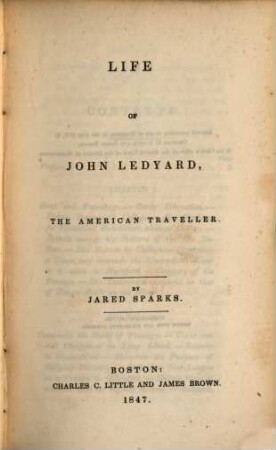 Life of John Ledyard, the American traveller