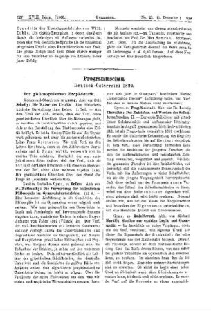Programmschau : Deutsch-Österreich 1899