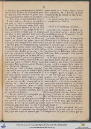 Piété d’un général anglais.