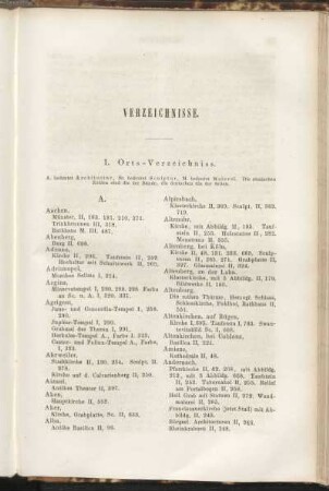 I. Orts-Verzeichniss.