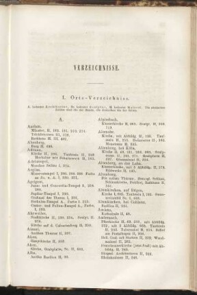 I. Orts-Verzeichniss.