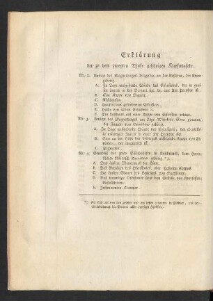 Erklärung der zu dem zweyten Theile gehörigen Kupfertafeln