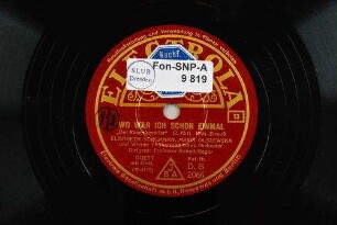 Wo war ich schon einmal : "Der Rosenkavalier"; (2. Akt) / Rich. Strauß