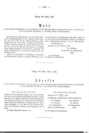Beilagen zu Protokoll, 146. Sitzung