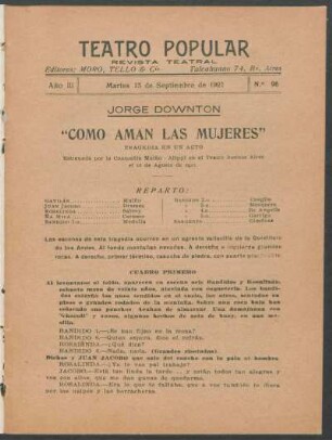 3.1921=Nr. 96: Como aman las mujeres : tragedia en un acto