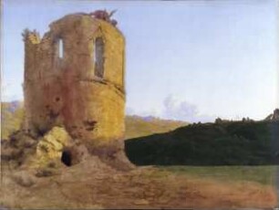 Turmruine mit Drachen (unvollendet)