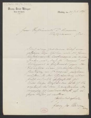 Brief an Carl Brenner : 31.07.1896