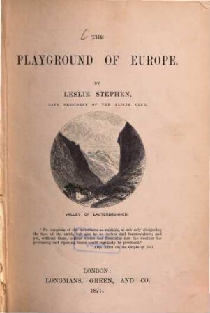 The Playground of Europe