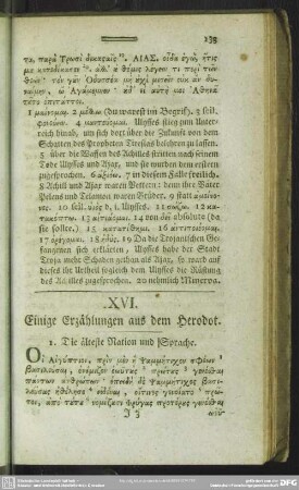 XVI. Einige Erzählungen aus dem Herodot