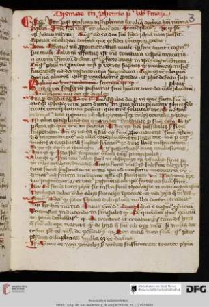 Thomas de Aquino, In primum librum Sententiarum Petri Lombardi