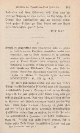 161-164 [Rezension] Hymni et sequentiae