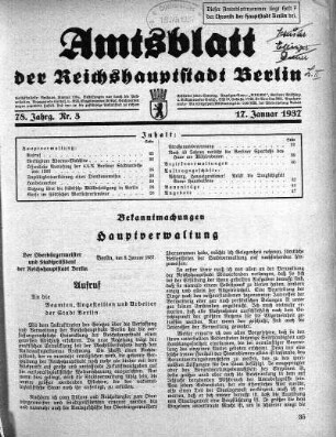1937,3: Nr. 3, 17. Januar 1937