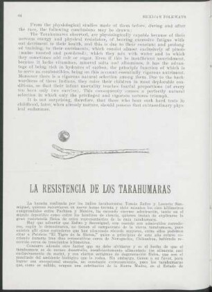 La Resistencia de los Tarahumaras