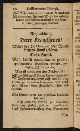 124-181, Abhandlung derer Kranckheiten [...].