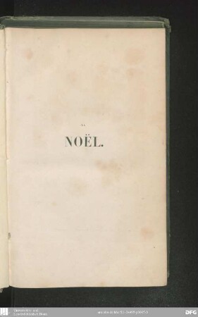 La Noël : souvenir pour 1841