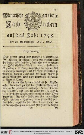 Den 28. des Hornungs des XVII. Stück