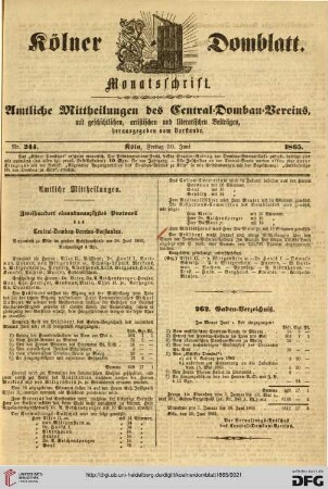 Nr. 244 (30.06.1865)