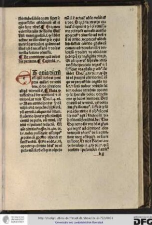 De contritione quam debet habere penitens. Capitulum 7.
