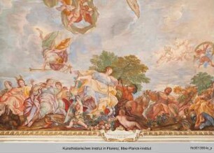 Allegorie der Familie Del Chiaro mit zahlreichen Personifikationen