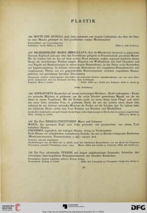 Plastik (Nr. 186-227)