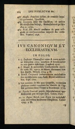 164-204, Ivs Canonicvm et Ecclesiasticvm