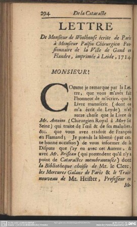 [Sexto.] Lettre