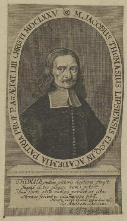 Bildnis des Jacobus Thomasius