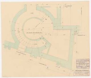 Schauspielhaus, Bochum: Zuschauerhaus: Grundriss Rundtreppe Königsallee 1:20