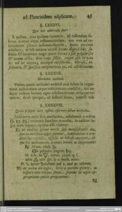 §. LXXXVII. Methodus medendi