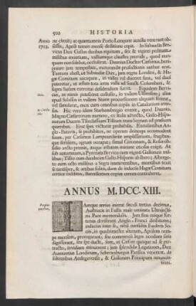 Annus M.DCC.XIII.