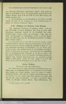 Fünfter Abschnitt. Polizeiliche Vorschriften